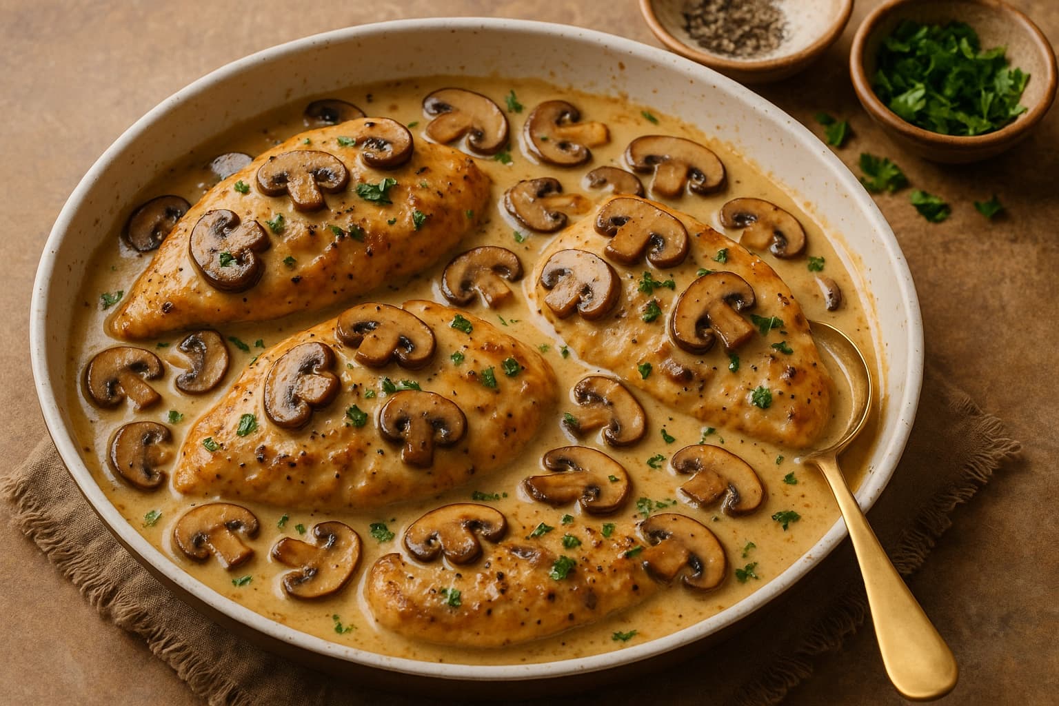 Creamy Chicken Marsala