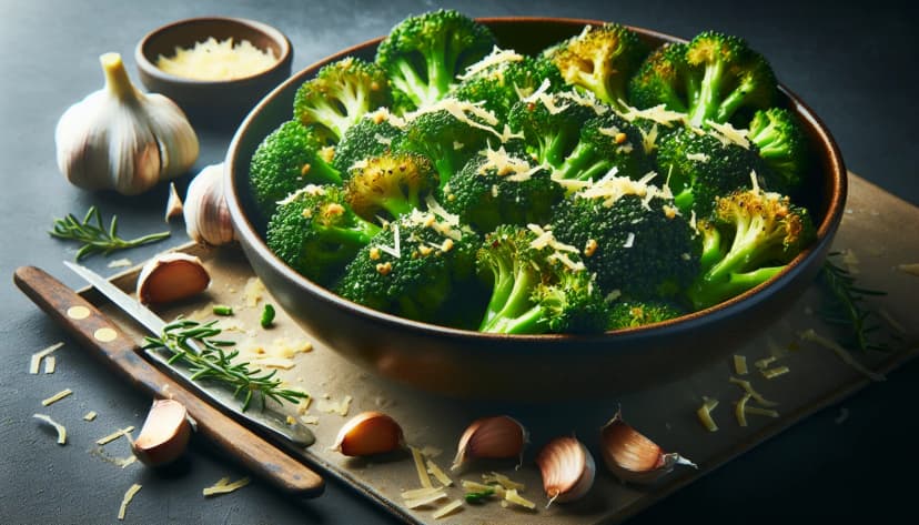 Garlic Parmesan Roasted Broccoli