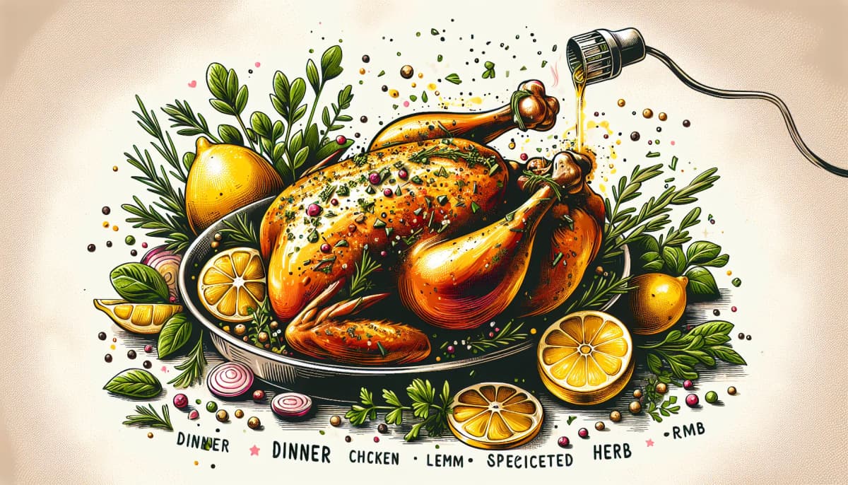 Mouthwatering Lemon Herb Roasted Chicken