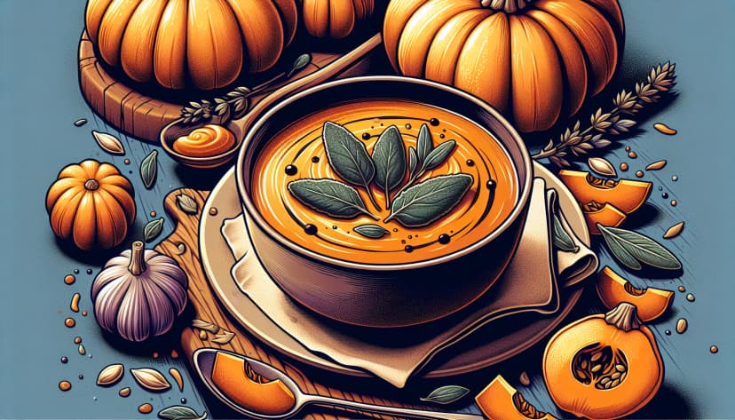 Pumpkin Soup with Sage
